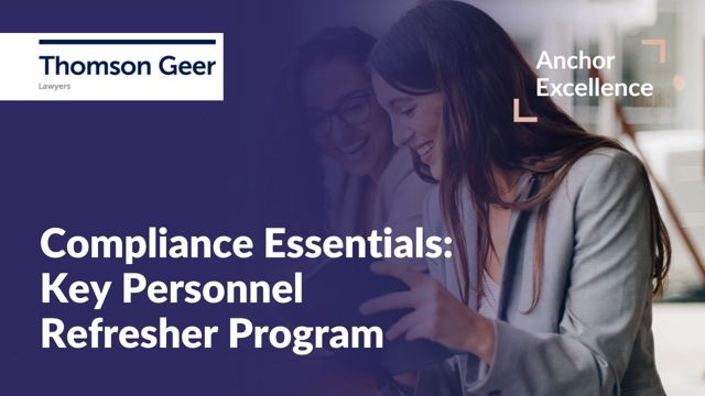Image for Compliance Essentials: Key Personnel Refresher Program