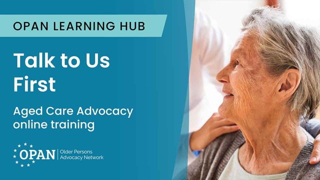 Image for Talk to Us First: Aged Care Advocacy Program